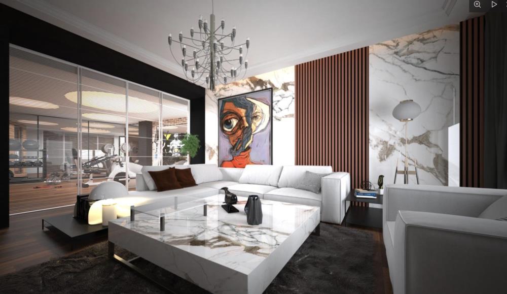 Acarkent'te Satılık Modern Tasarımlı, Orman Manzaralı ve Güney Cepheli Villa